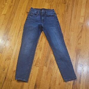 Aeropostale High Rise Curvy Skinny Jeans - Dark Blue